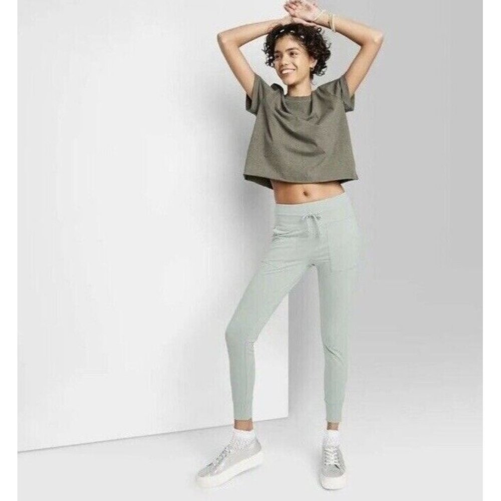 Wild Fable Women's High Waisted Joggers in St Armand's Blue - New!